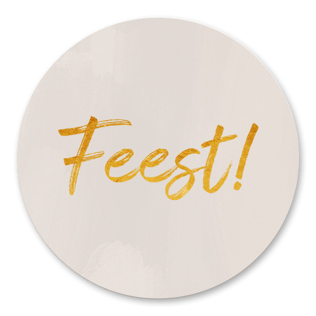 Feest in goudlook op beige